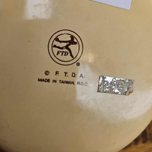 VIntage 1986 Enamel tin Pitcher Mug FTDA Fruit - Picture 3 of 5